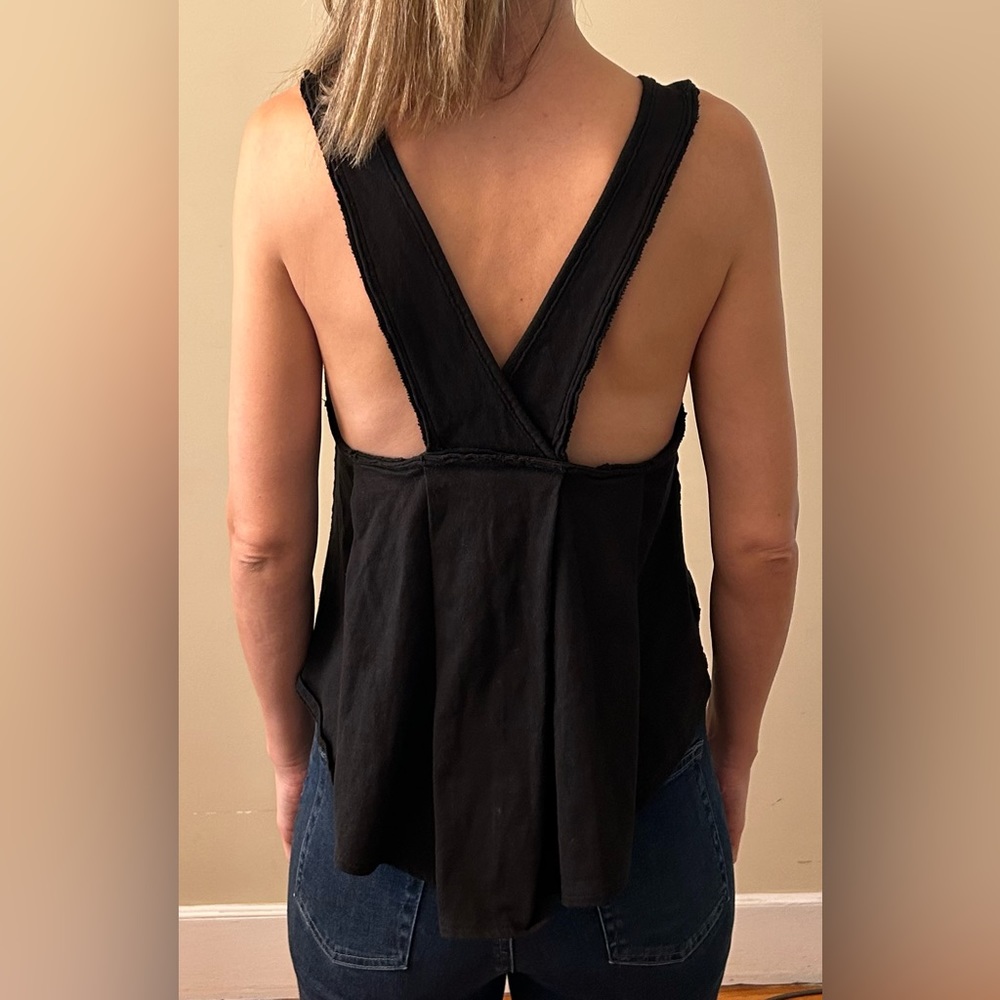 NWOT Free People Cotton Cross Back Swing Tank